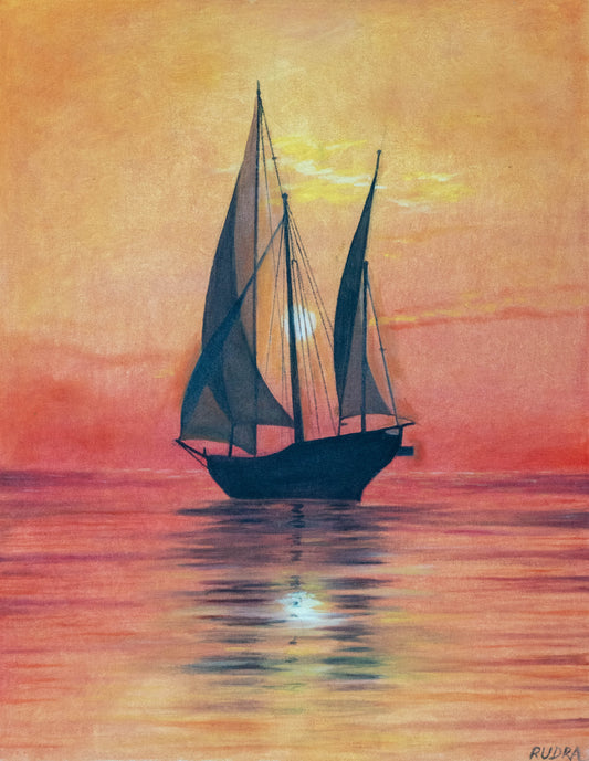 A Sunset Voyage by Rudra
